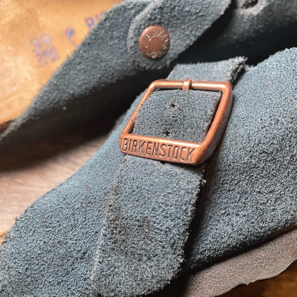 Birkenstock Women's Bostons Clog Sz 8.5 Teal Dark Green Booktok Dark Academia ￼ - Picture 8 of 8